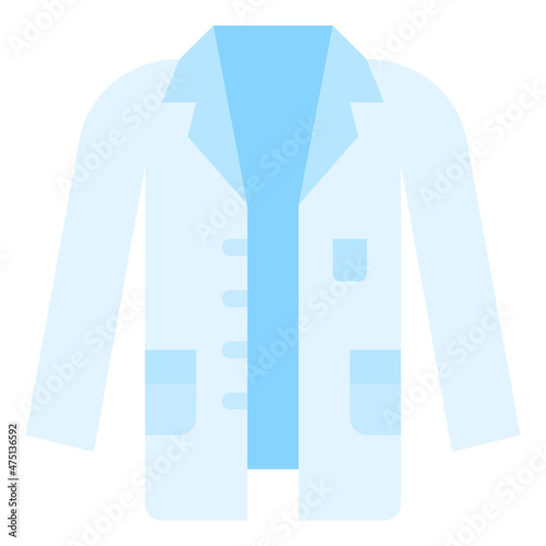 lab coat flat icon