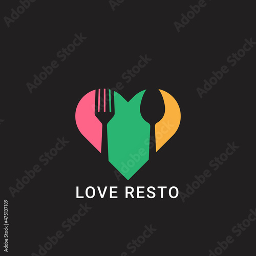 Restaurant logo design vector,  Restaurant element logo design template	