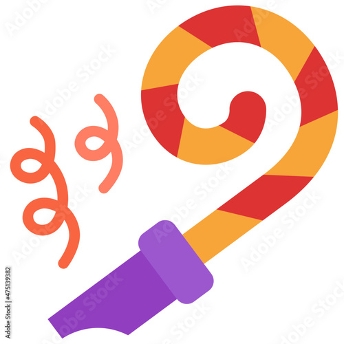 party whistle flat icon