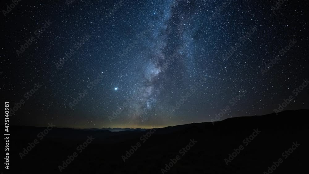 Amazing time-lapse of the starry night sky.