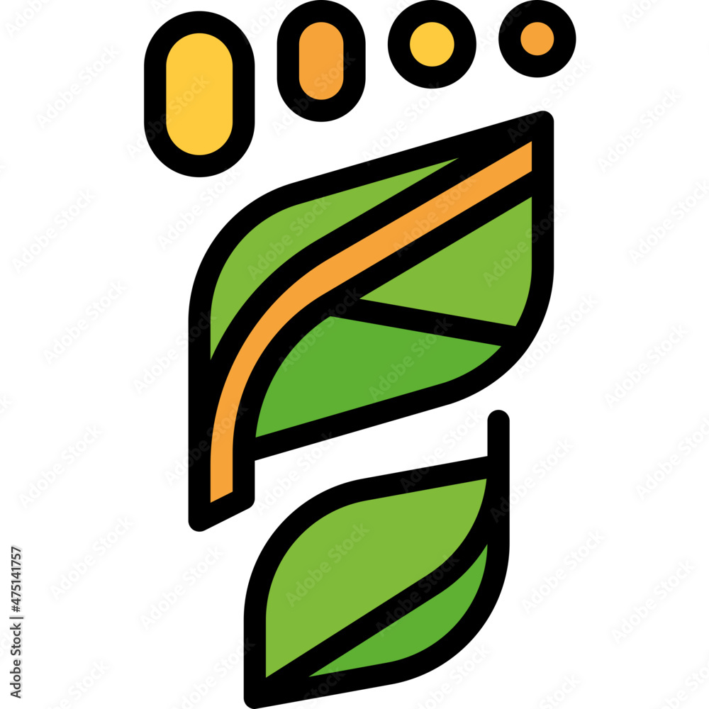 carbon footprint filled outline icon carbon footprint filled outline icon