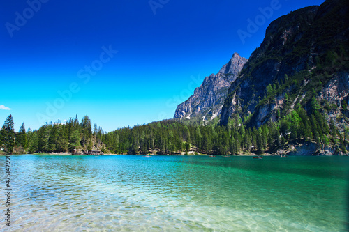 Beautiful Italian Alpine Brais lake