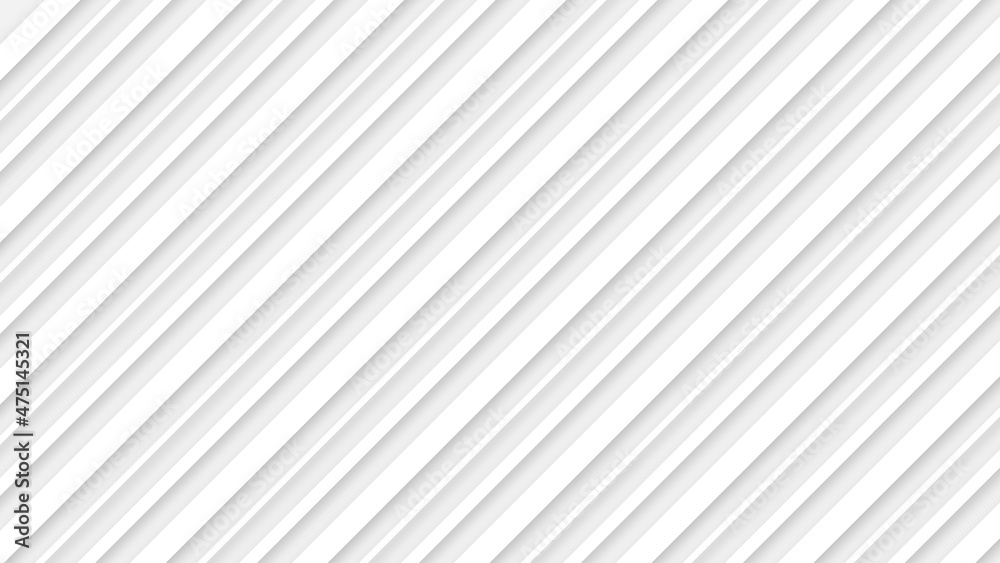Abstract Geometric 3d White Seamless Line Pattern Striped Vector Background. Abstract line white paper texture background.