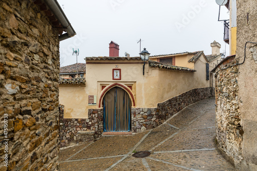 streets of the historic center of the town of Guadalupe, pilgrimage center to see the Virgin of Guadalupe, Caceres photo