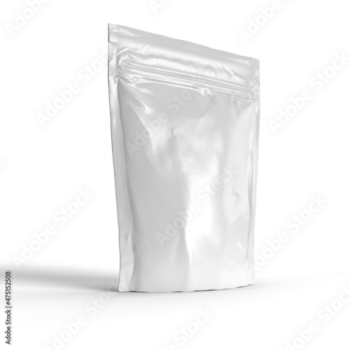 Mockup de bolsa con zipper para café, comida, medicamento