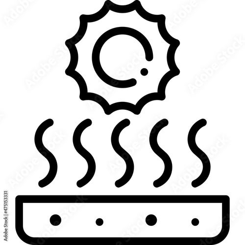heat wave outline icon