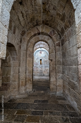 The Monastery of San Salvador of Leyre at Yesa, Pyrenees, Navarra, Spain © rudiernst