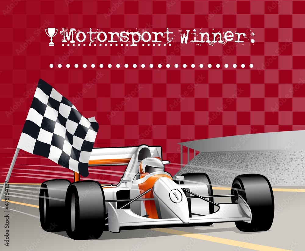Naklejka premium winner racing