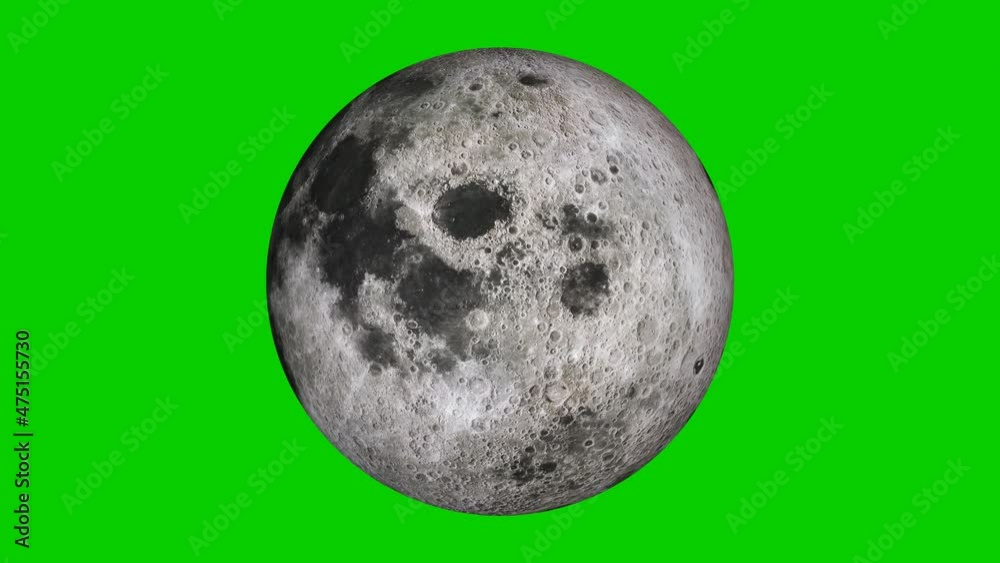 3d realistic rotated moon green background 3d realistic rotated moon green background