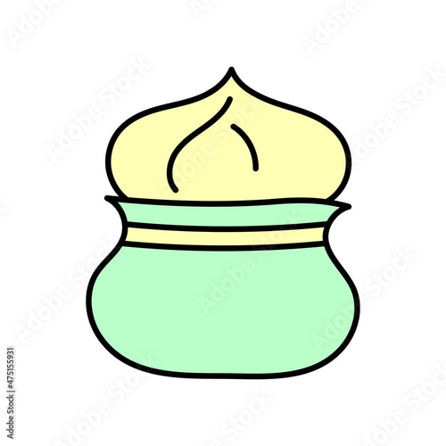 Vector grain biblical magi with gifts hand drawn doodle style, isolated on white background.