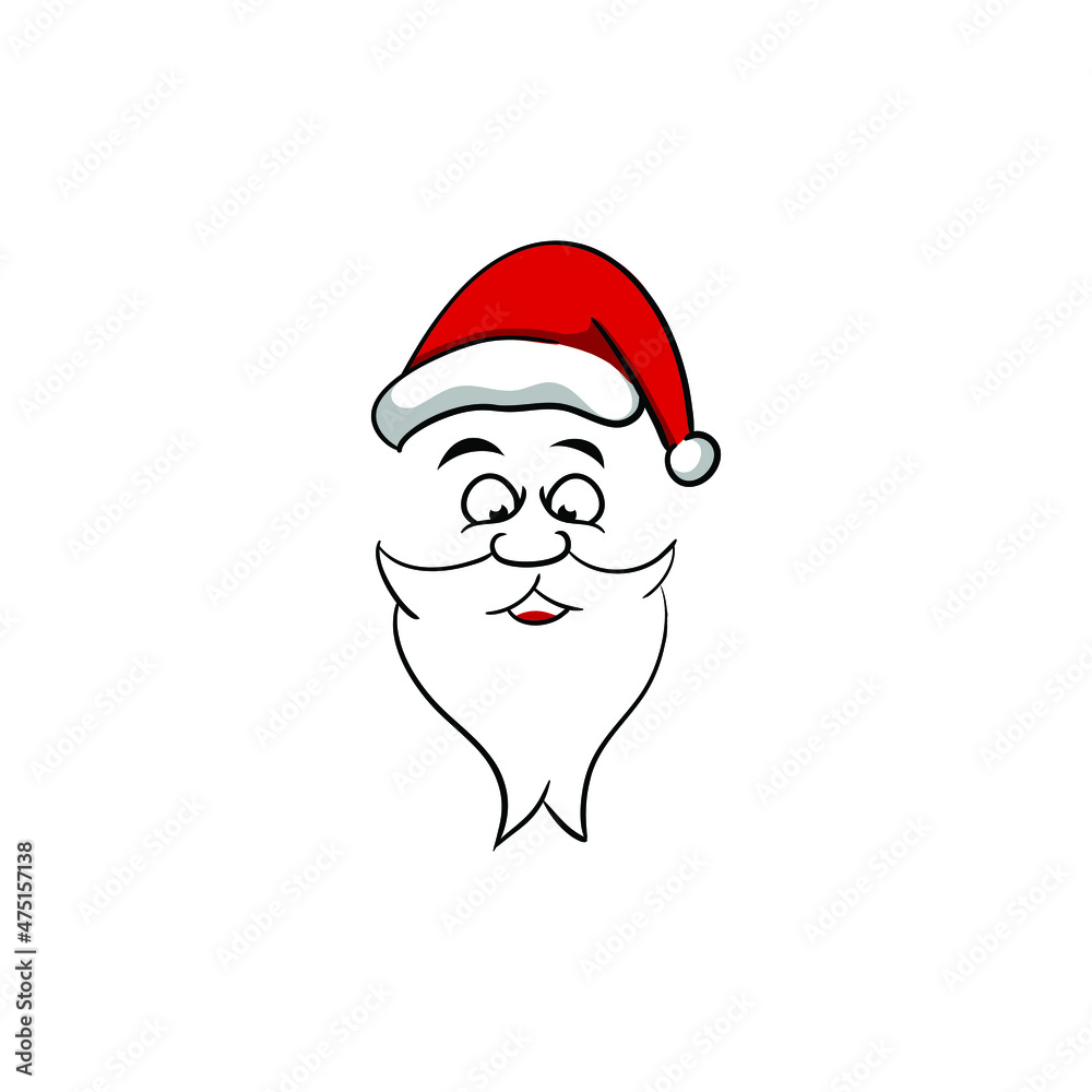 santa claus logo desain vector simple santa claus logo desain vector simple