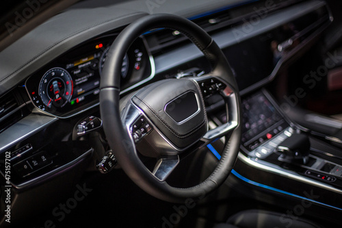 Modern luxury car Interior