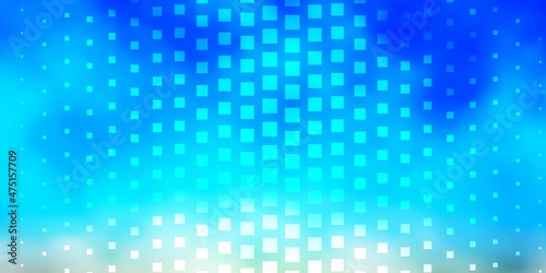 Light Blue, Yellow vector template in rectangles.