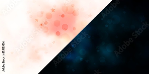 Vector background with circles, stars.