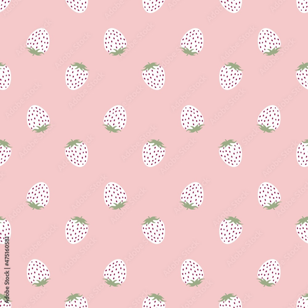 strawberry vector pattern, seamless pink background, trendy print. Juicy berry. strawberry vector pattern, seamless pink background, trendy print. Juicy berry.