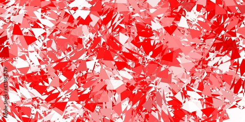 Light red vector pattern with polygonal shapes.