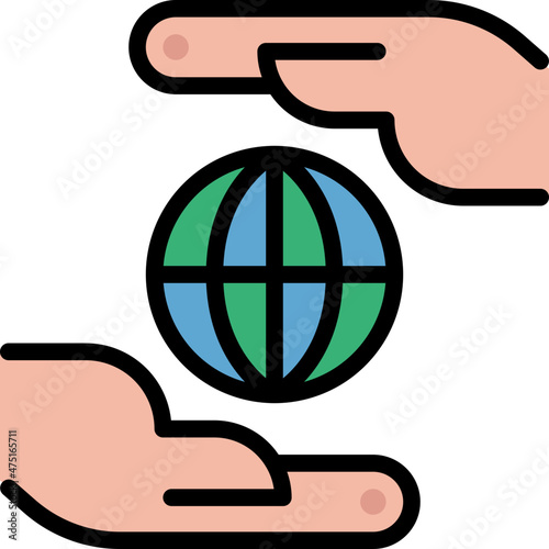 save the world filled outline icon