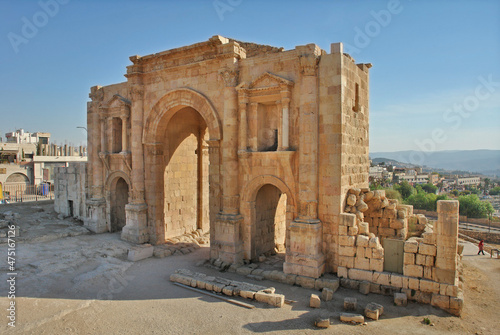 Canvas-taulu The Arch of Hadrian In Jerash, Jordan