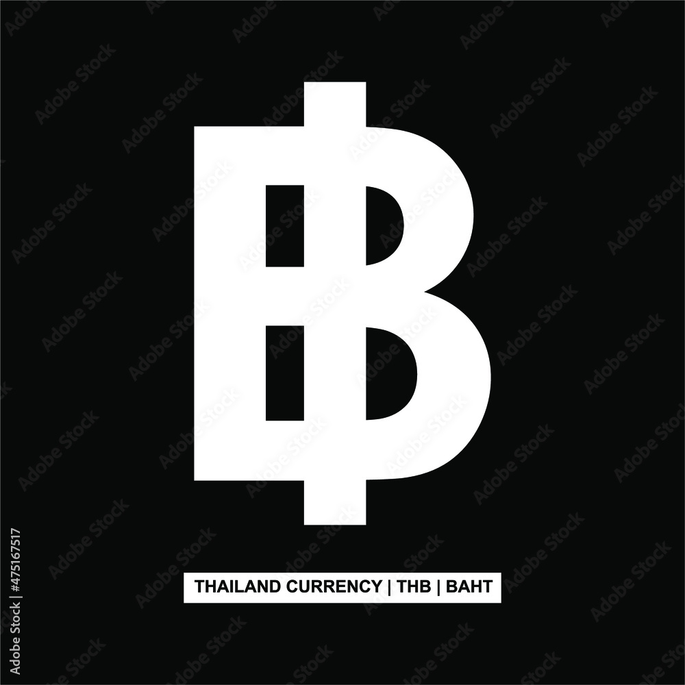 Thailand Currency Icon Symbol With Iso Code. Vector Illustration-1 Thailand Currency Icon Symbol With Iso Code. Vector Illustration-1