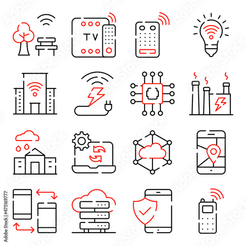 Pack of Internet of Things Icons 

