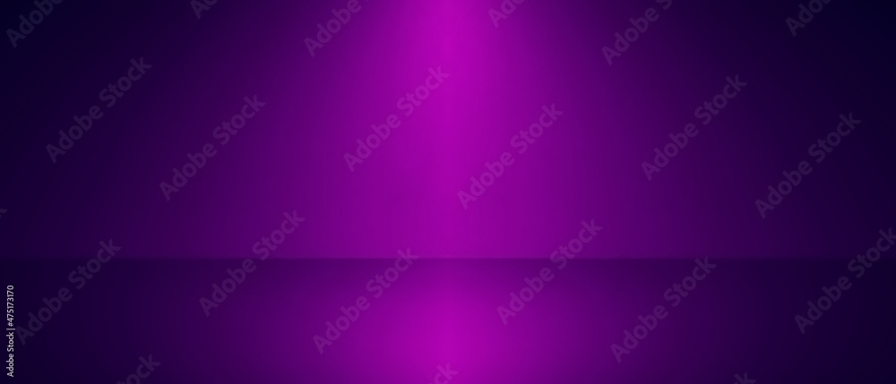Purple background from the wall and floor with a gradient