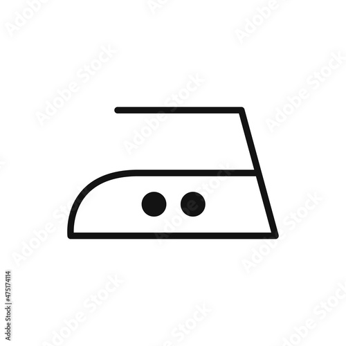 Can be ironed medium heat laundry icon
