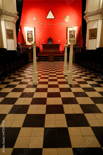 Freemasonry. Masonic lodge.