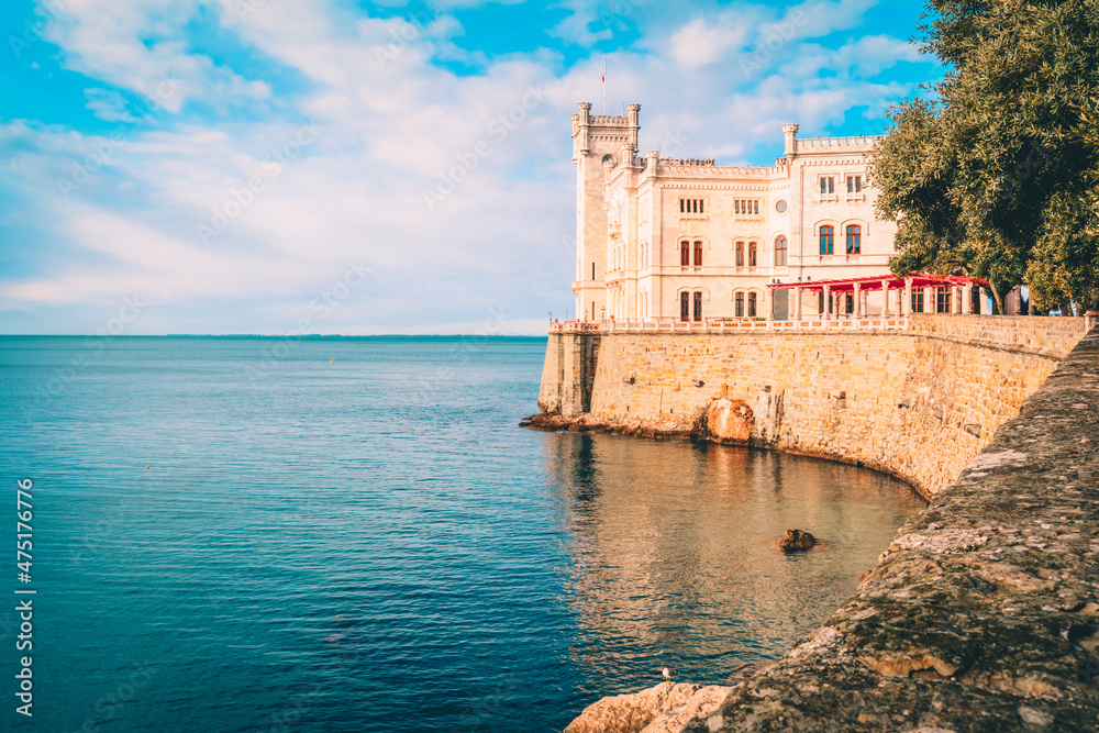 Ancient castle of Miramare, Trieste Italy