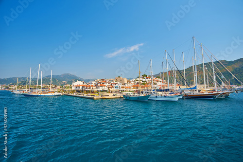 Marmaris Marina view in Turkey