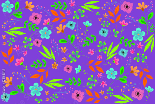 seamless pattern with flowers © Vactora