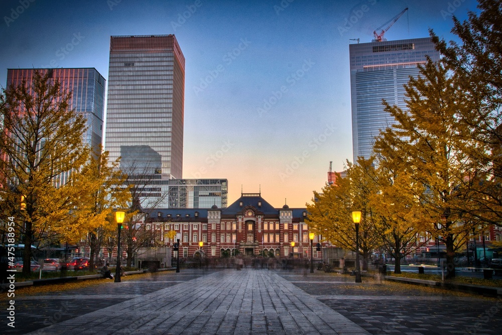 Tokyo station long exposure with the light on