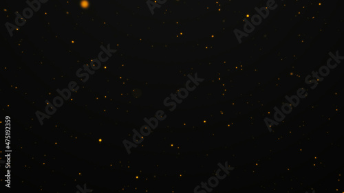 Flicker abstract Particles. Golden dust background.