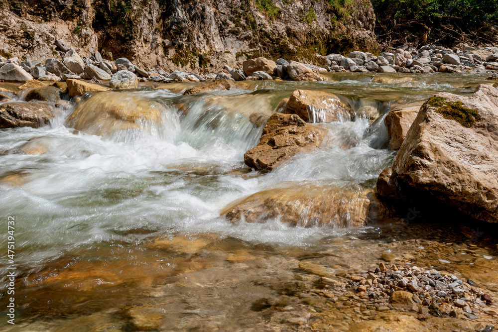 Wildbach in den Alpen, Wasserfall,Kaskade Wildbach in den Alpen, Wasserfall,Kaskade