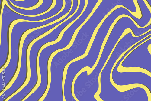Abstract striped wavy background violet and yellow