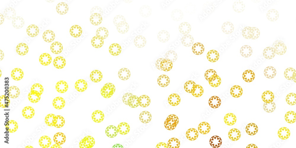 Light green, yellow vector backdrop with dots. Light green, yellow vector backdrop with dots.