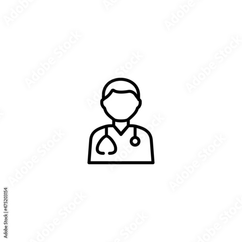Doctor icon, doctor sign vector illustration