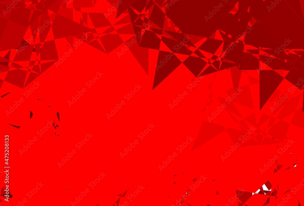Light Red vector template with triangle shapes. Light Red vector template with triangle shapes.