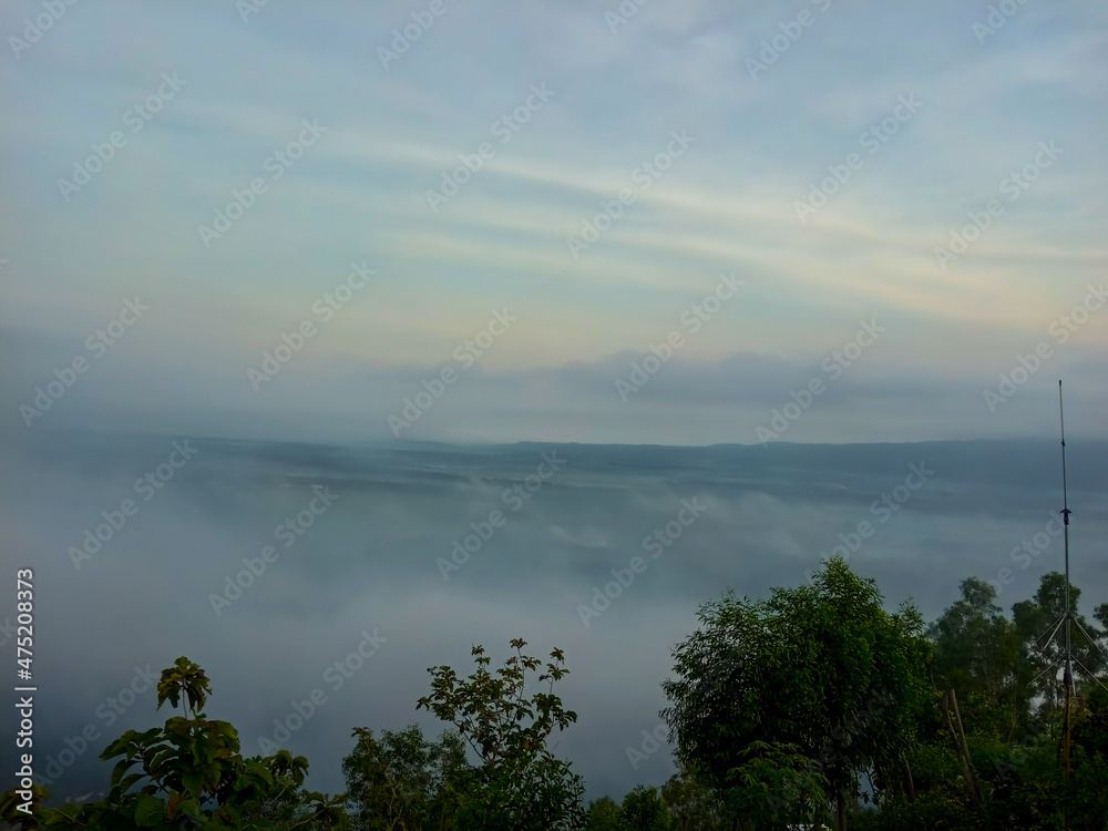 fog over the mountain