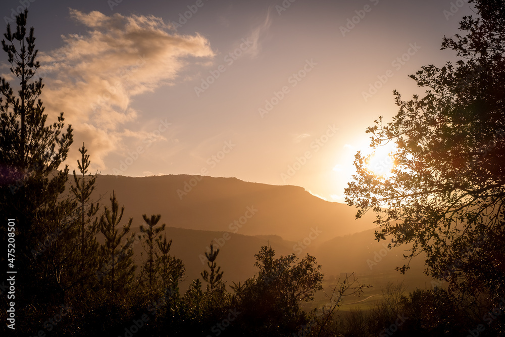 Sunset in the mountains of Spain Sunset in the mountains of Spain
