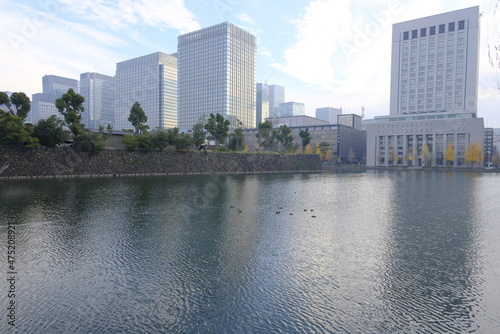 Imperial palace with moat  Tokyo  12 12 2021