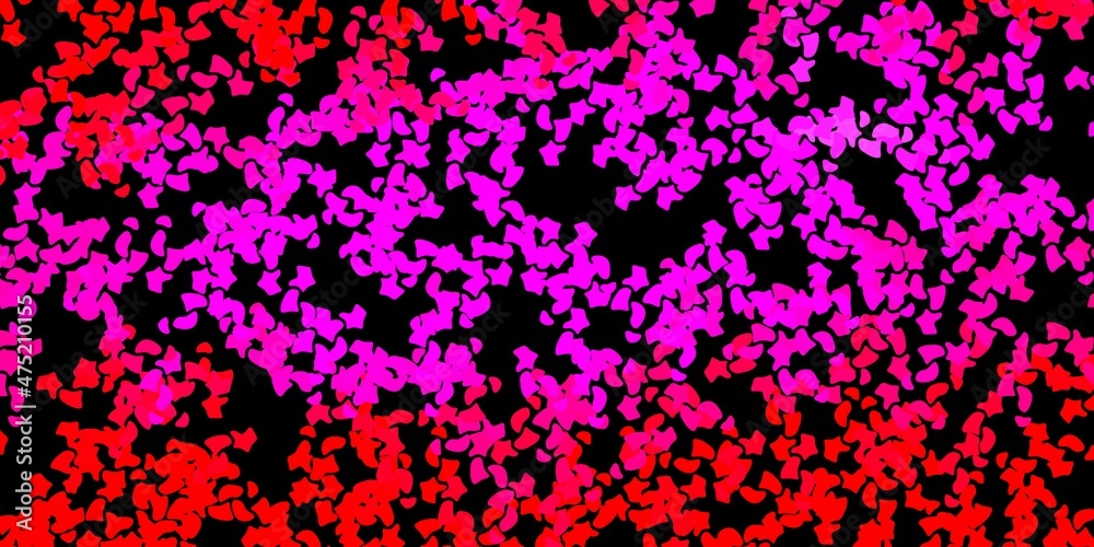 Dark pink vector backdrop with chaotic shapes. Dark pink vector backdrop with chaotic shapes.