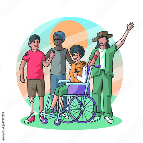 Empowering Disabilities Concept