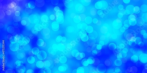 Light Pink, Blue vector layout with circle shapes.