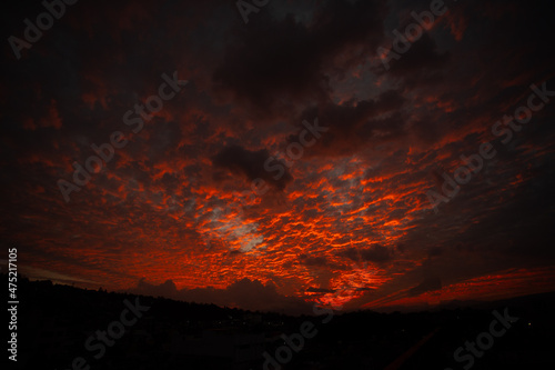 sunset clouds photo