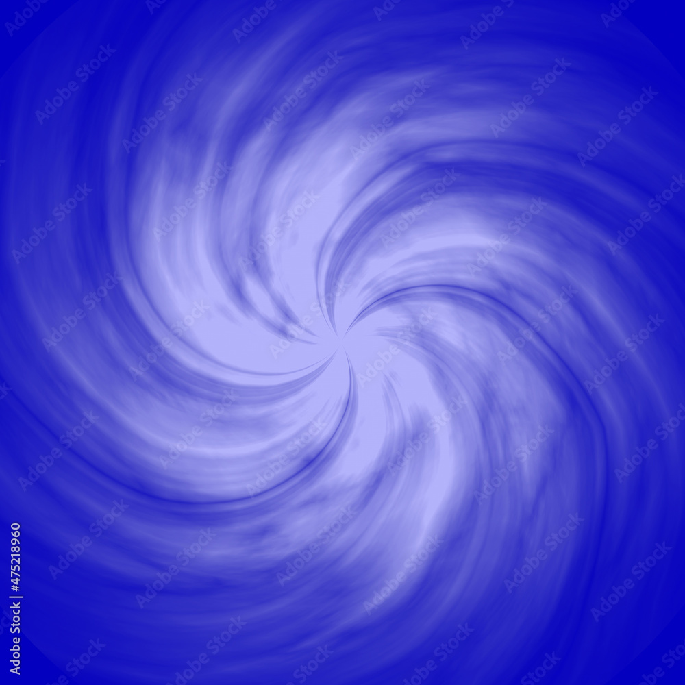 A white rotating galaxy on a blue background. Blue abstraction with a drawing in the center. A bright galaxy. A white rotating galaxy on a blue background. Blue abstraction with a drawing in the center. A bright galaxy.