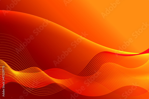 Premium Vector | Website landing page with modern shape geometric and orange background