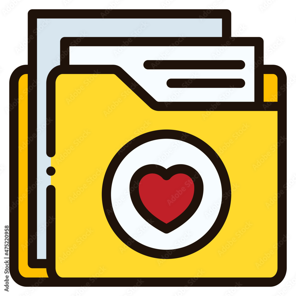 folder filled outline icon folder filled outline icon