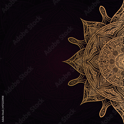 Luxury mandala background, decorative background with an elegant mandala design, Luxury Mandala Islamic Background with Arabesque Pattern, Ornamental Background . Wedding card, Cover