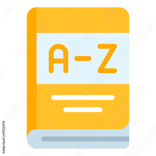 dictionary flat icon