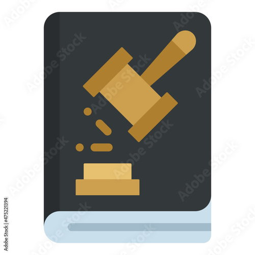 law book flat icon